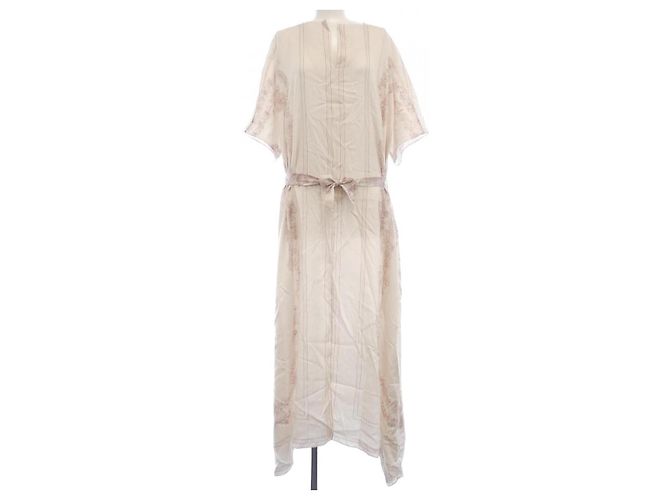 Vestido de seda Hermès 5E0579D138 Rosa