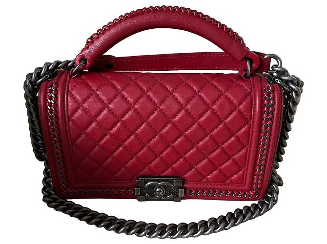 Chanel boy médium édition limitée Rouge