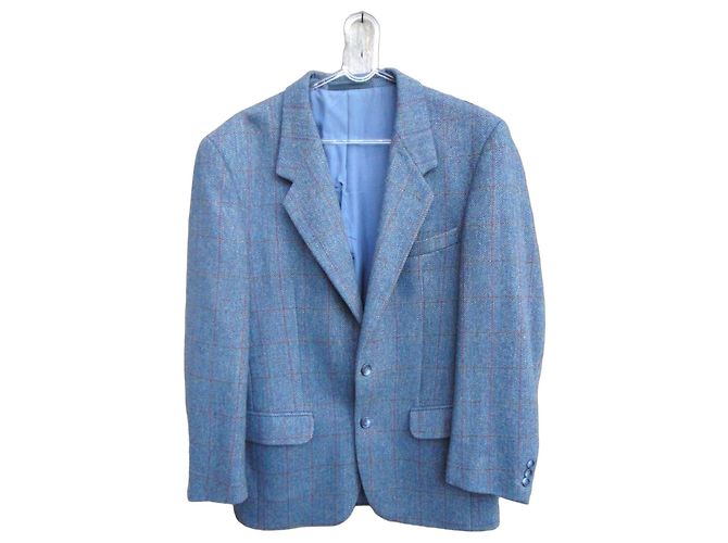Autre Marque Accent Tweedjacke Blau Größe 50