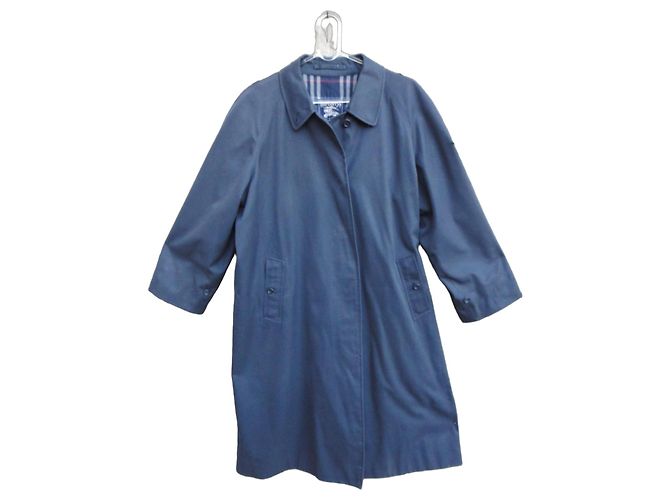Impermeable Burberry de gabardina azul marino