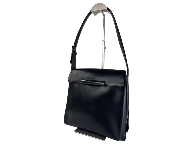Sac à main en cuir vintage Givenchy noir