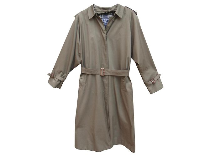 Trench Burberry in cotone kaki Cachi