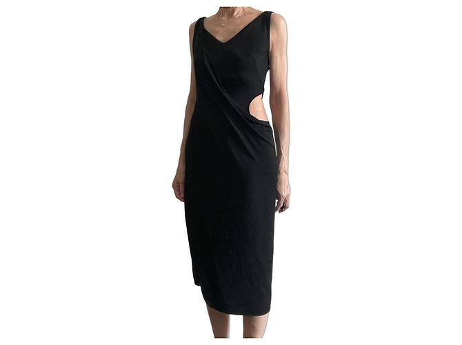 Sybilla Jackytex Kleid Schwarz Viscose