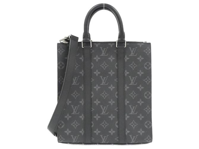 Bolsa Cross Sac Plat Monogram Eclipse Louis Vuitton Preto Monograma