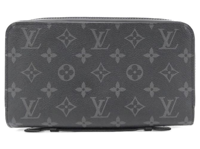 Louis Vuitton Monogram Eclipse Zippy XL Wallet M61698 Black