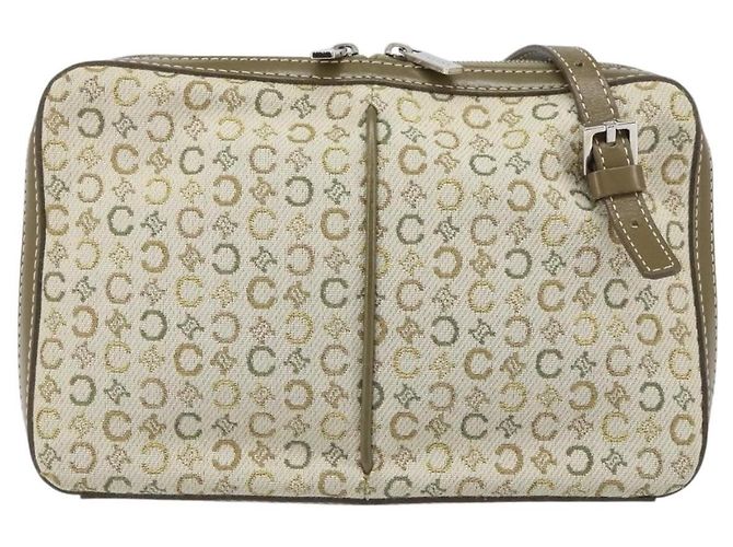 Céline Celine C Macadam Shoulder bag Canvas Khaki