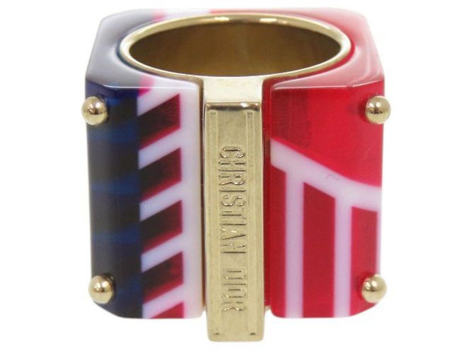 Anello Larghezza Sorbet Christian Dior Rosso Blu D'oro
