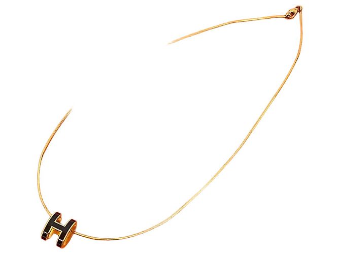 Collana Hermès Pop H D'oro Metallico 