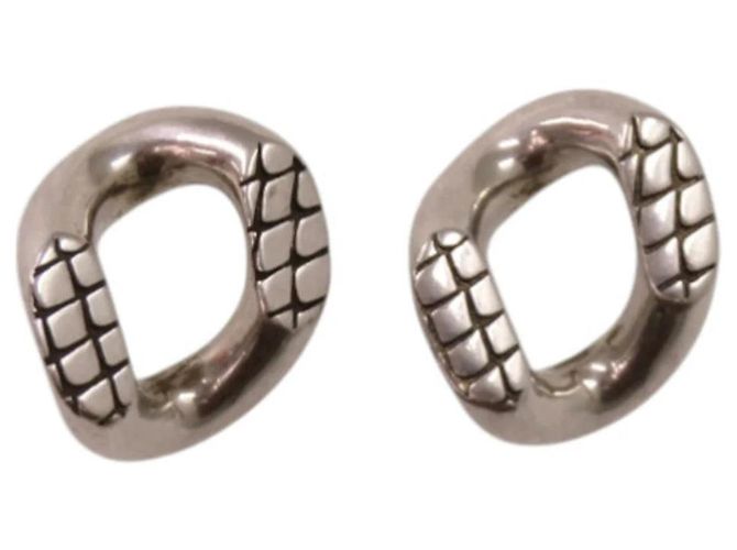 Céline Orecchini in Argento con Chiodi a Forma di Animali Celine