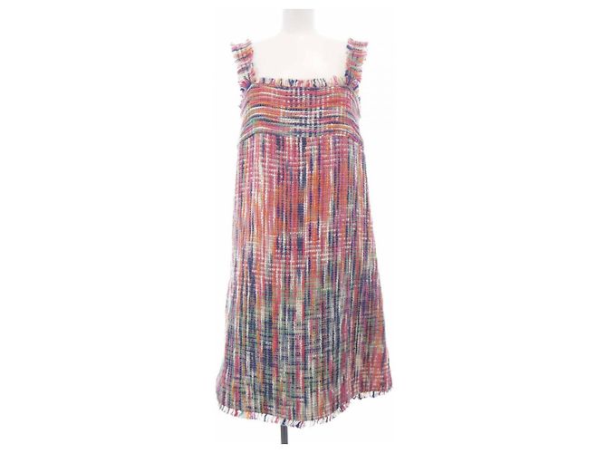 Timeless Chanel Kleid Pink Blau Orange