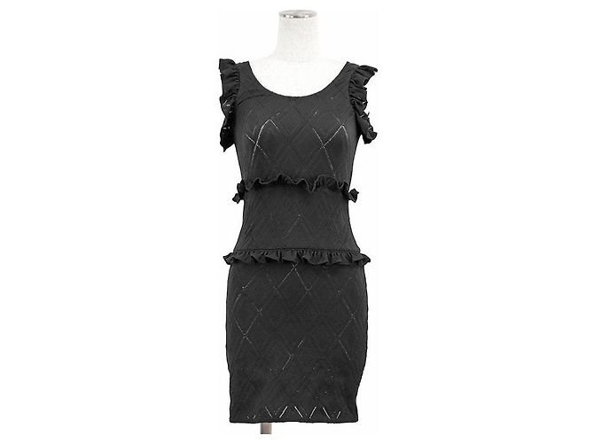 Timeless Chanel P71339 Strickkleid Schwarz