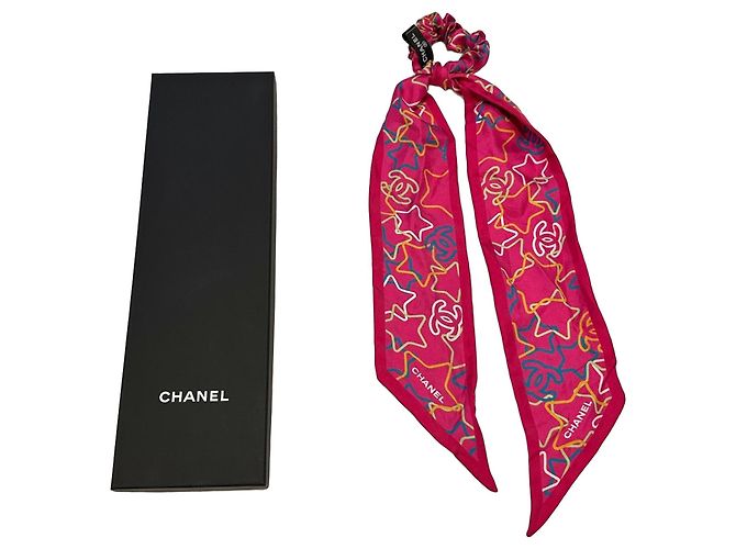 Chanel joias de cabeça Fuschia