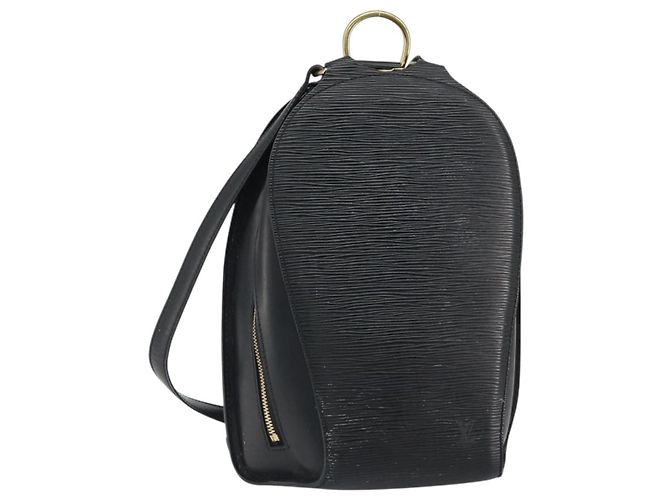 LOUIS VUITTON Epi Mabillon Rucksack Schwarz M52232 LV Auth ep12835