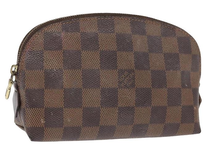 LOUIS VUITTON Kosmetiktäschchen PM Damier Ebene N47516 Authentisch BA10024
