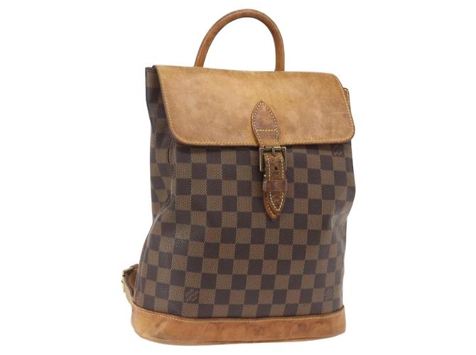 LOUIS VUITTON Damier Ebene Arlucan Backpack N99038 LV Auth 164574