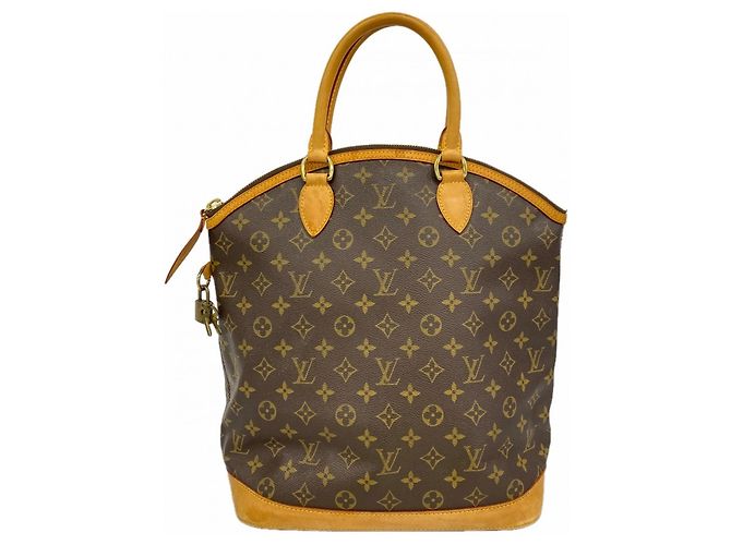 Borsa a mano verticale Lockit Monogram Louis Vuitton M40103 Marrone