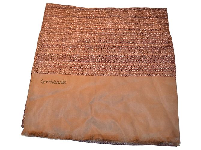 Gianni Versace silk stole scarf multi color