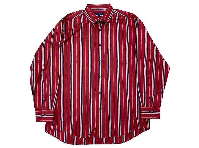 Camicia in cotone a maniche lunghe Burberry Rosso