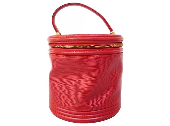 Borsa a mano Epi Cannes Louis Vuitton Rosso