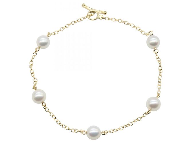 Pulseira de pérolas By the Yard da Tiffany & Co. Branco Dourado