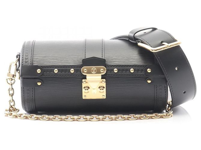 Bolsa de Ombro Papillon Trunk Louis Vuitton Preto