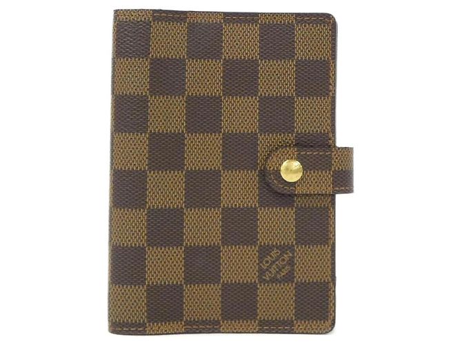Louis Vuitton Damier Agenda PM R20700 Organizer Brown