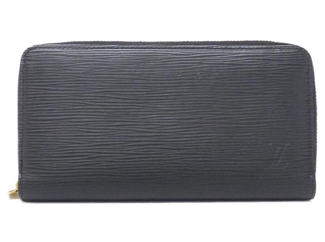 Louis Vuitton Epi Zippy Wallet Black