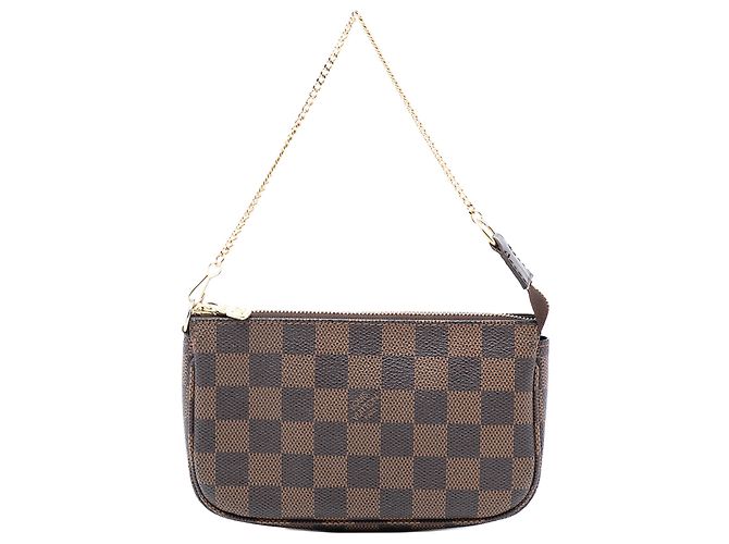 Mini Pochette Accessoires Damier Ebene Marrone Louis Vuitton