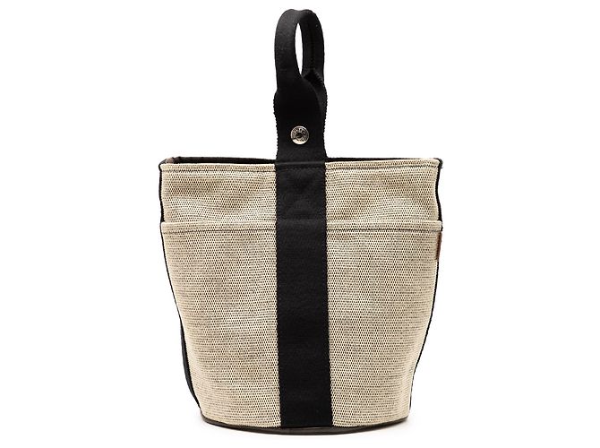 Hermès Sac Toile Saxo PM Marron Beige