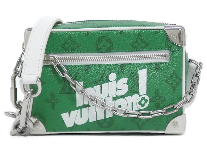 Borsa a Spalla Mini Soft Trunk Monogramma Louis Vuitton Verde Verde chiaro
