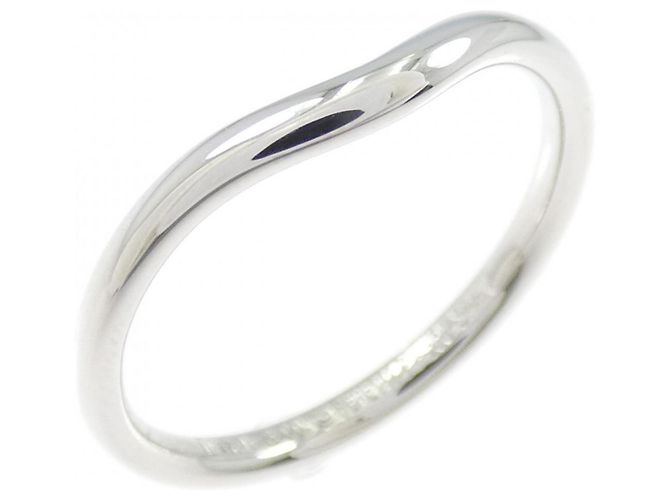 Tiffany & Co Tiffany Gebogene Platinring Silber