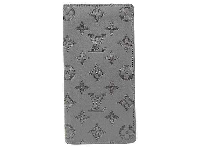 Cartera Brazza Monogram Shadow Louis Vuitton Gris