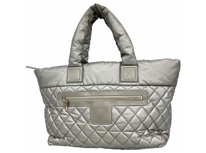 Chanel Coco Cocoon Tote Bag Silber