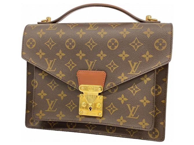 Borsa Monceau 28 Monogramma Louis Vuitton Marrone