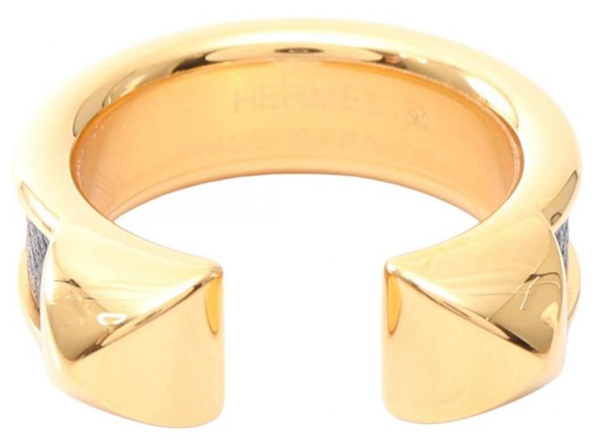 Hermès Athena Double Crew Ring Black Golden 