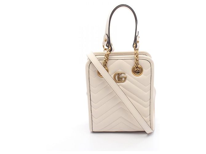 Gucci GG Marmont Handtasche Weiß