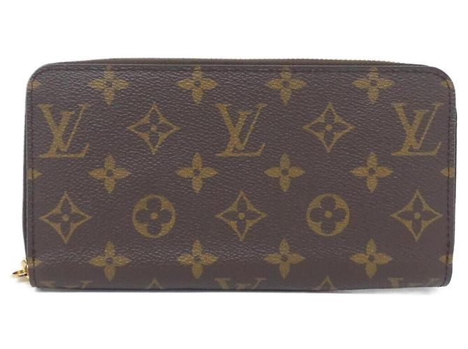 Cartera Zippy Monogram Louis Vuitton M41895 Castaño Fucsia