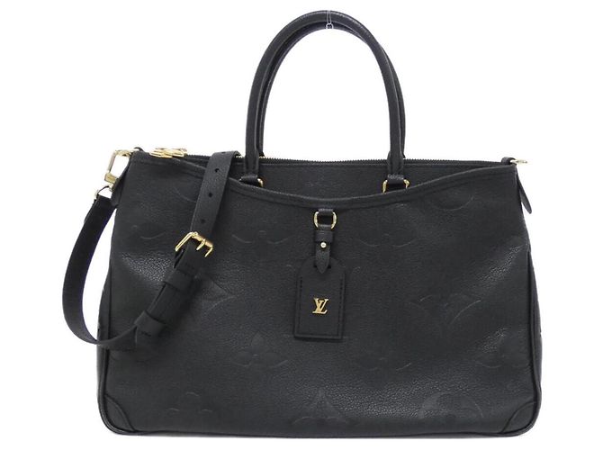 Sac à main Trianon MM en Monogram Empreinte Louis Vuitton Noir