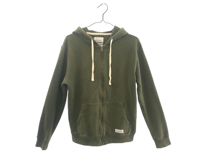 Autre Marque Sudadera de algodón Saturdays Surf NYC Blanco Verde