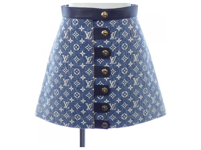 Gonna Louis Vuitton Blu Blu navy