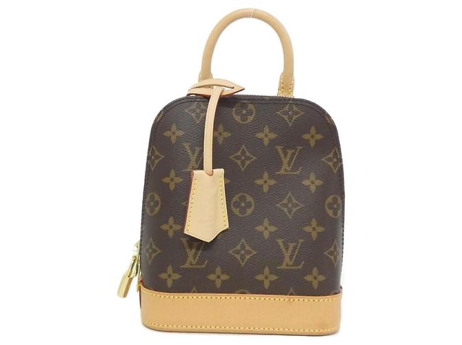 Louis Vuitton Monogram Alma Backpack Brown