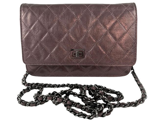 Chanel 2.55 WOC metallic pink