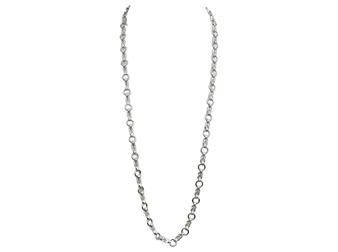 Hermès Collier Choker Pendentif HERMES Audienne en Argent 925 Argenté 