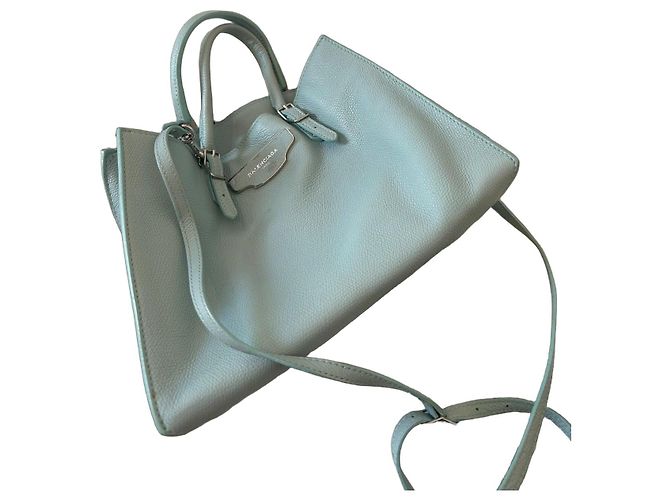 Bolsa de couro azul céu - Balenciaga