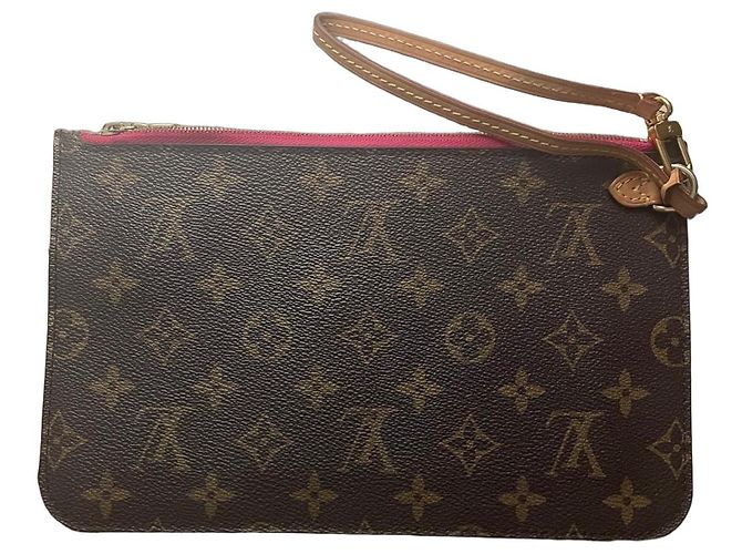 Pochette Louis Vuitton Monogram Neverfull MM Marron Bordeaux