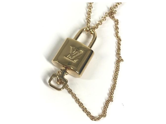 Collar de Logo Cadena Dorado de Louis Vuitton