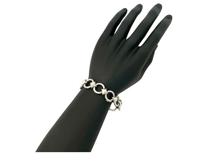 Hermès Hermes Lancelot Silver Charm Bracelet Silvery