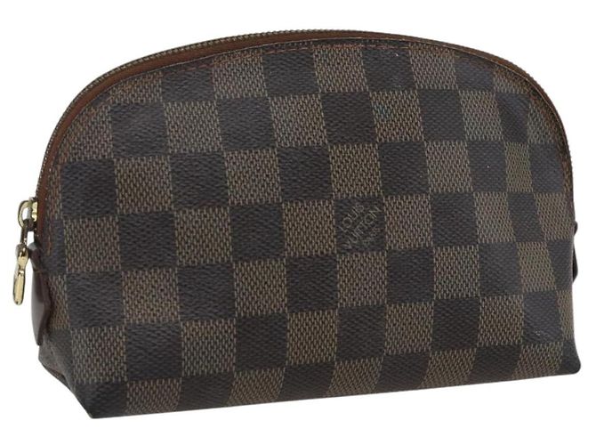 LOUIS VUITTON Kosmetiktäschchen PM Damier Ebene N47516 Auth LV 169824