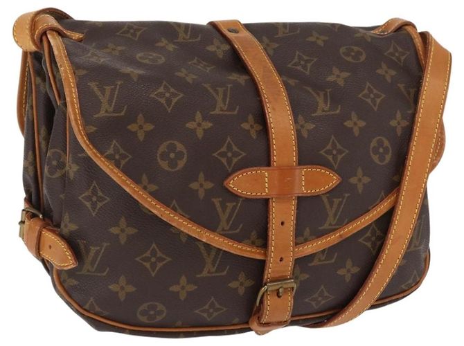 LOUIS VUITTON Bolsa de Ombro Monogram Saumur 30 M42256 LV Auth am10631