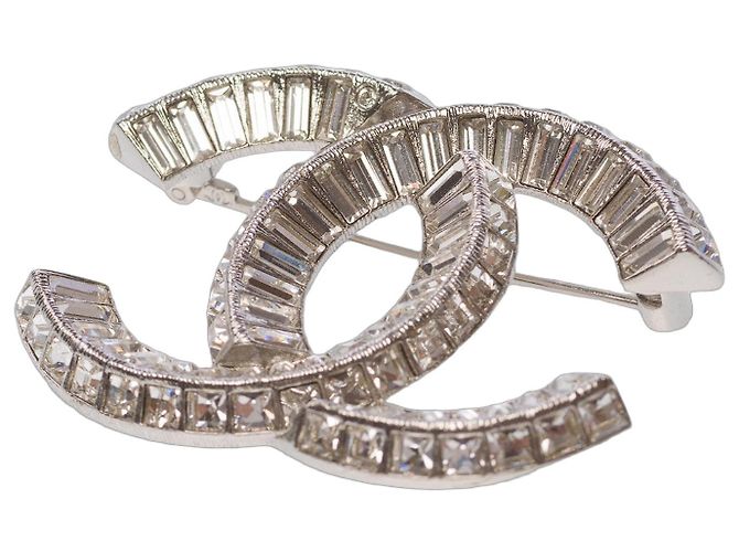 CHANEL CC Kristall Silber Schmuck - 102801